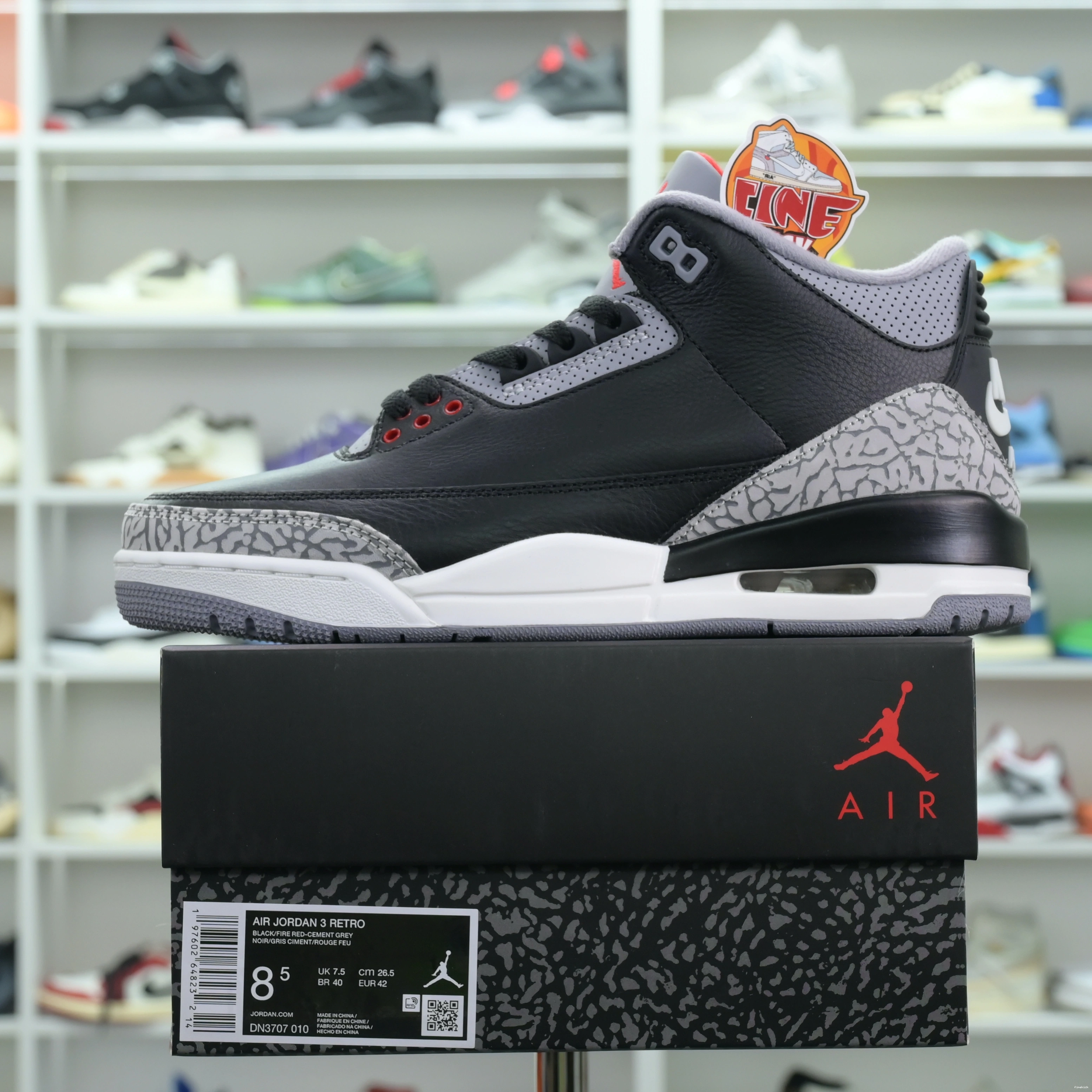 Reimagined” Cement Jordan 3“Black Air 1106